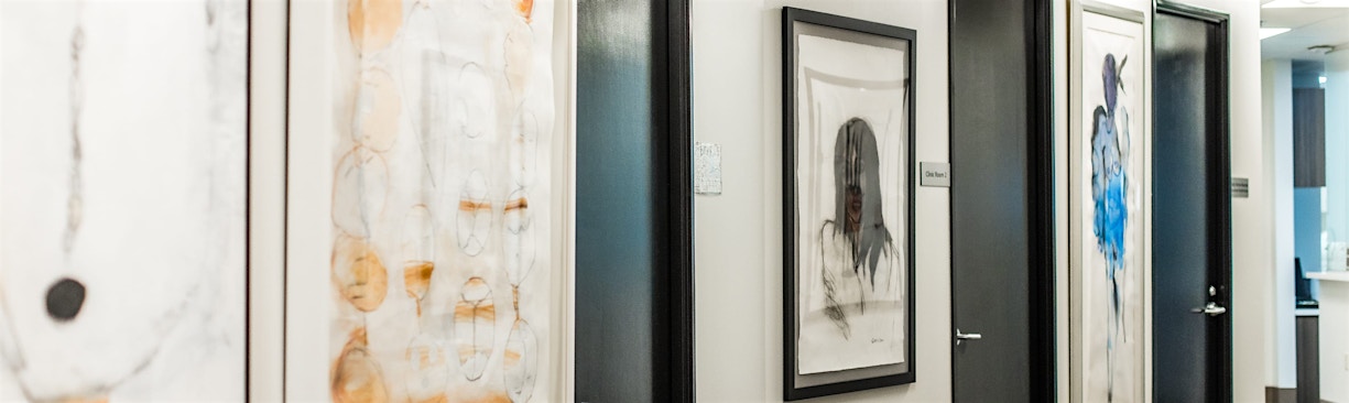 framed art on the wall