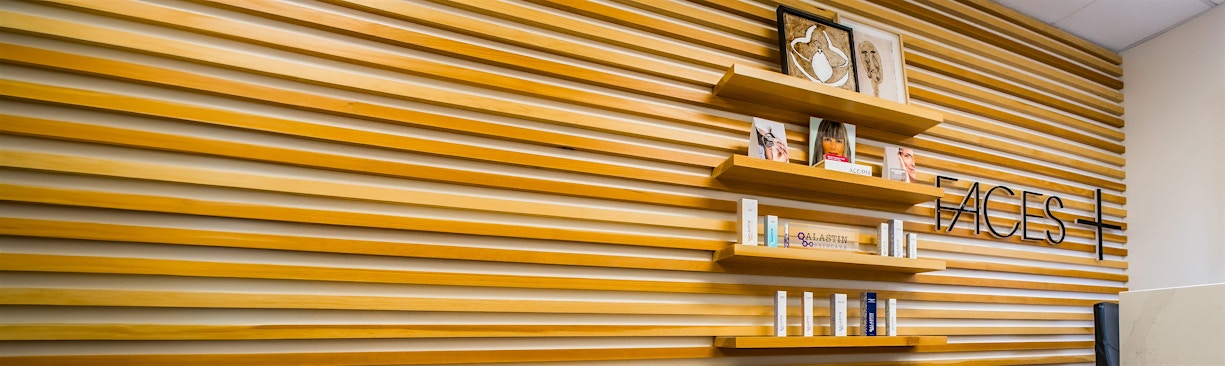 Faces+ reception wall