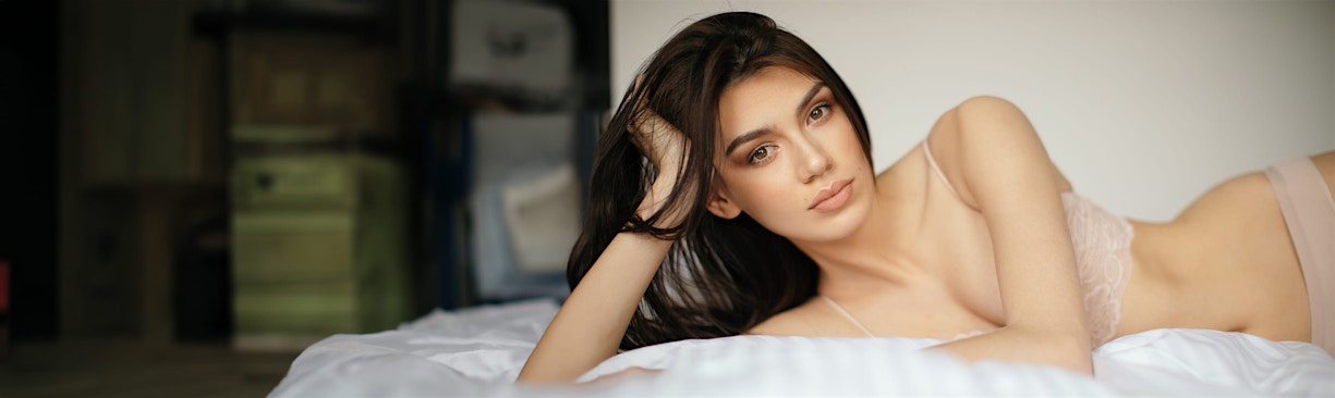 woman posing in underwear