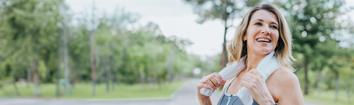 woman exercising outdoors