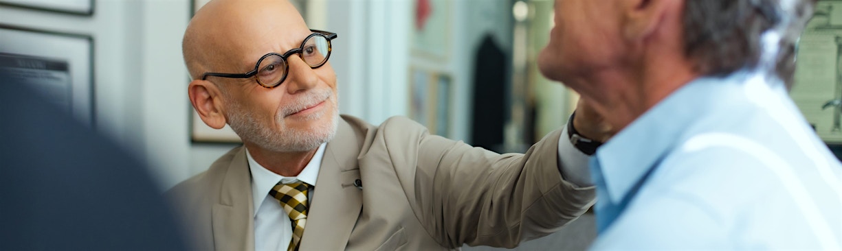 Dr. Cohen examining patient