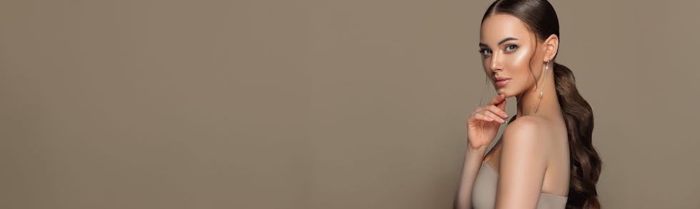 woman looking over shoulder