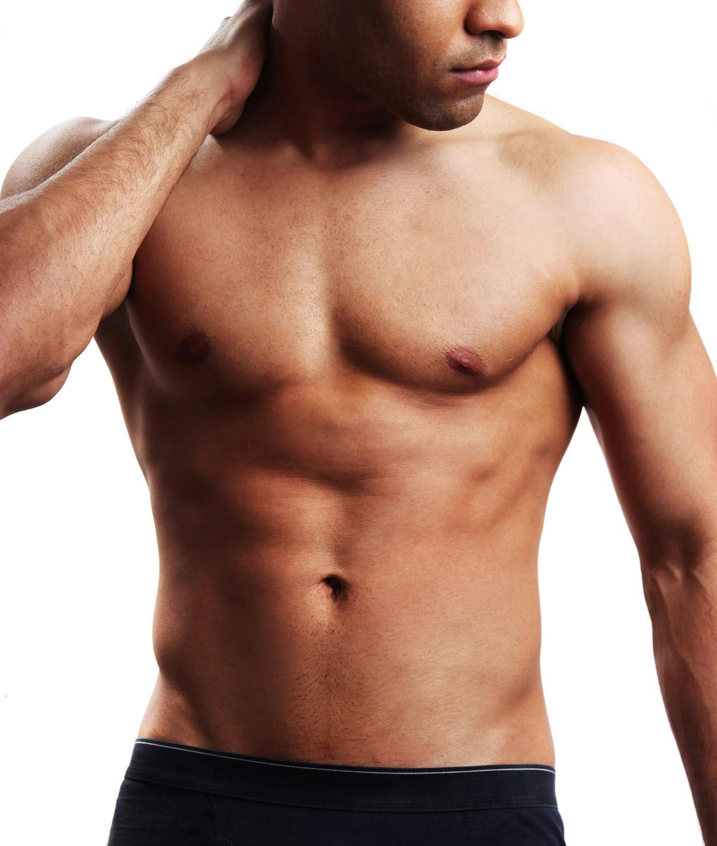 Man posing shirtless