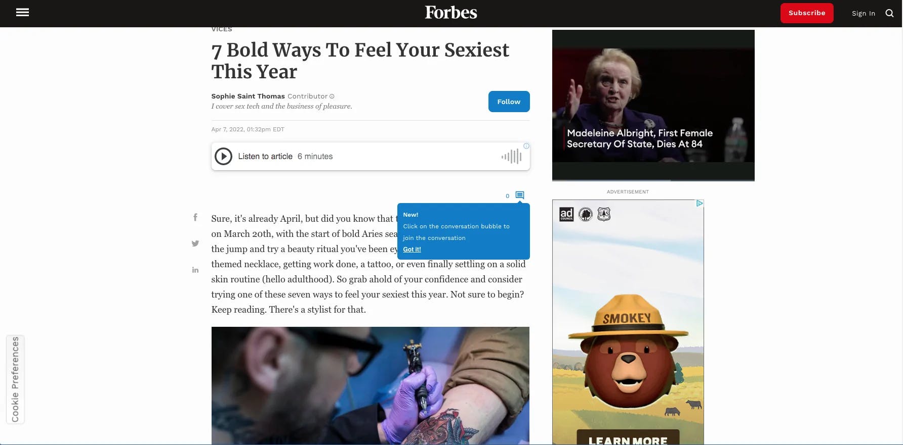 Forbes 7 BOLD WAYS TO FEEL YOUR SEXIEST THIS YEAR