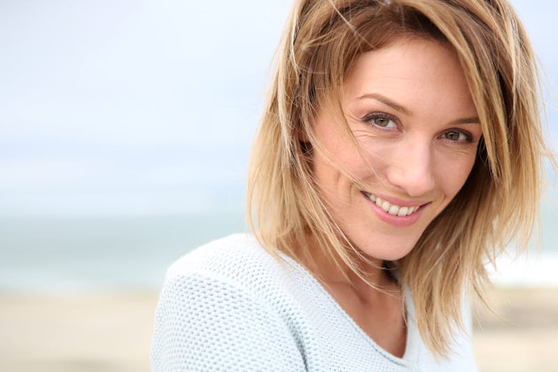 Woman with blonde hair