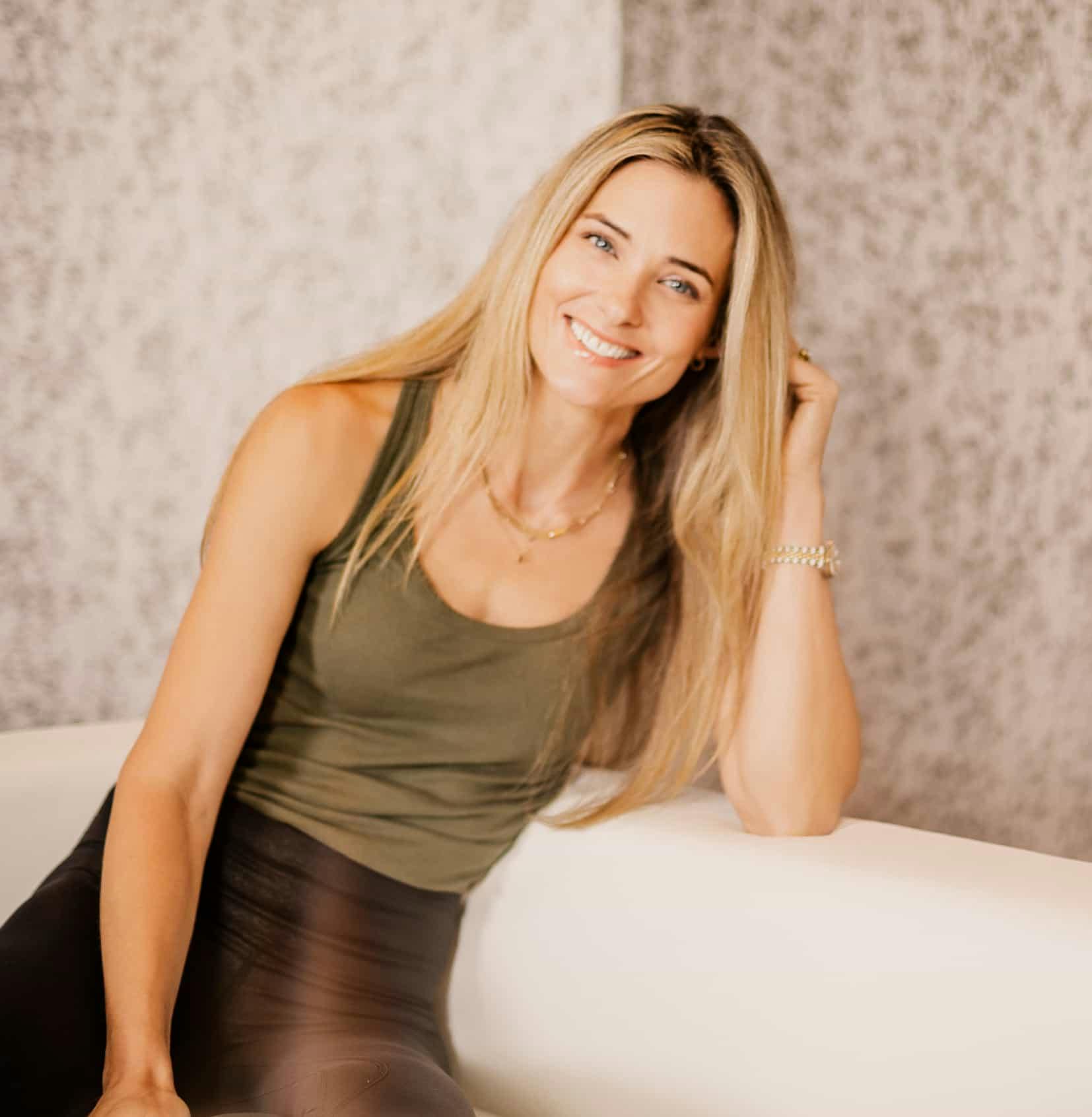 Woman smiling