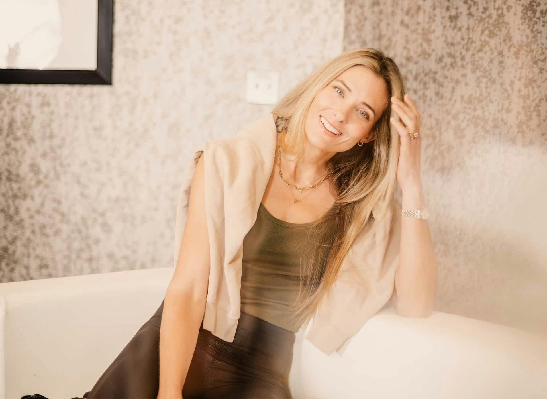 Woman smiling