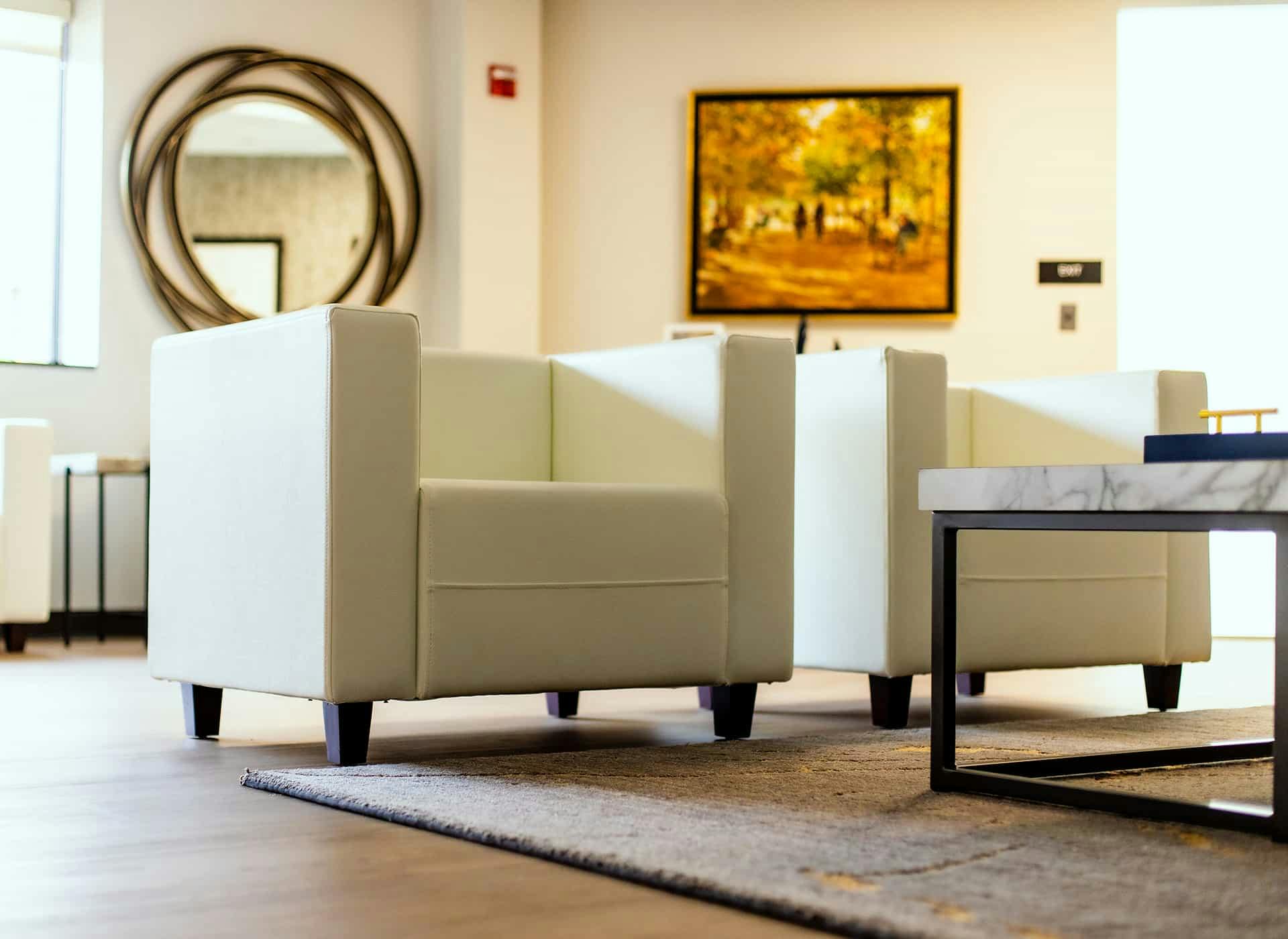 Chair in the waiting room