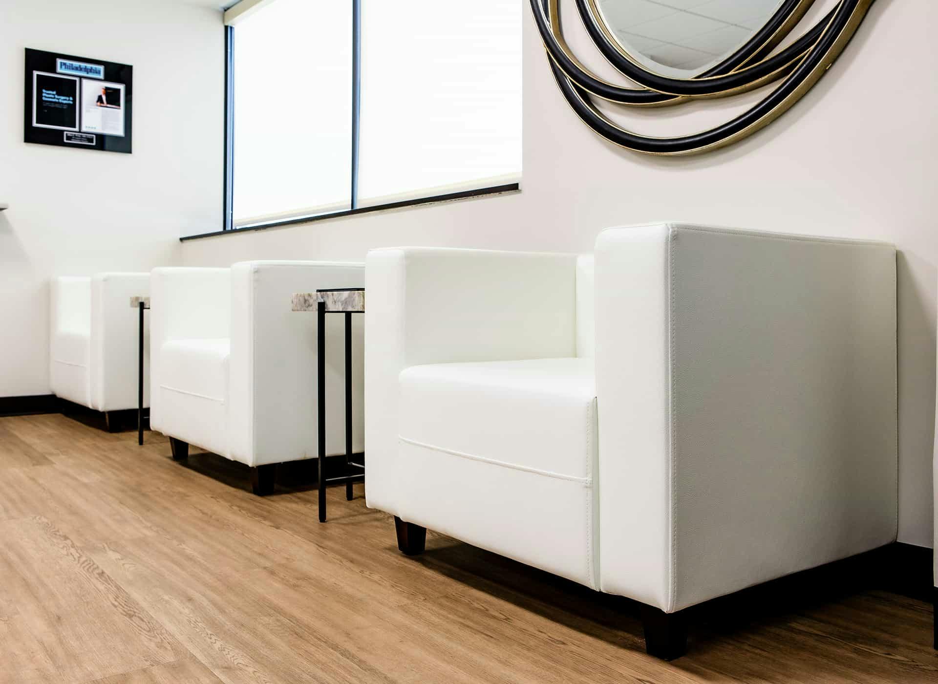 Chairs in a waiting room