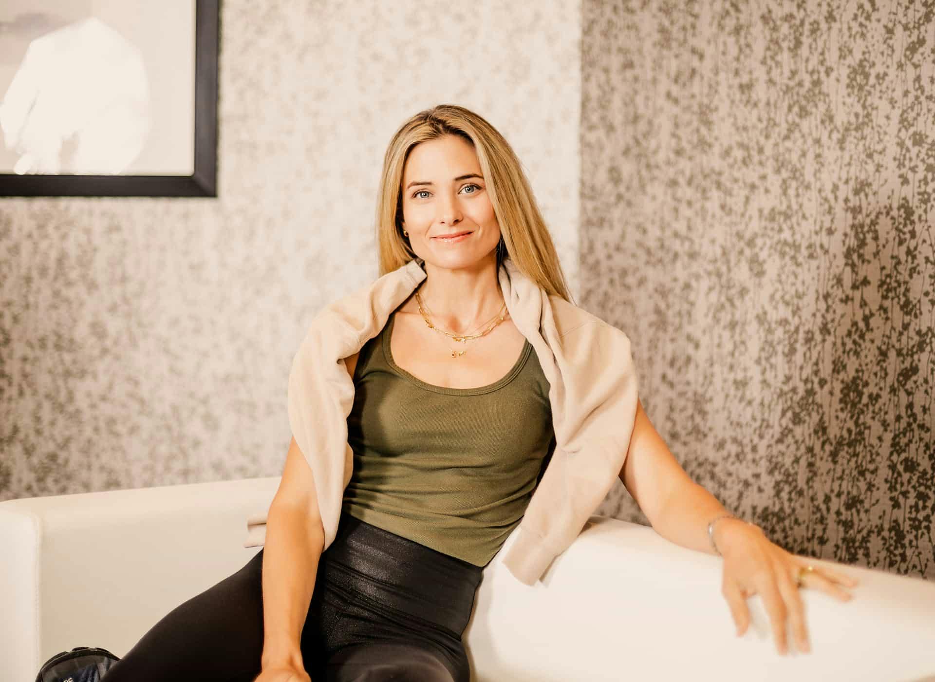 Woman smiling