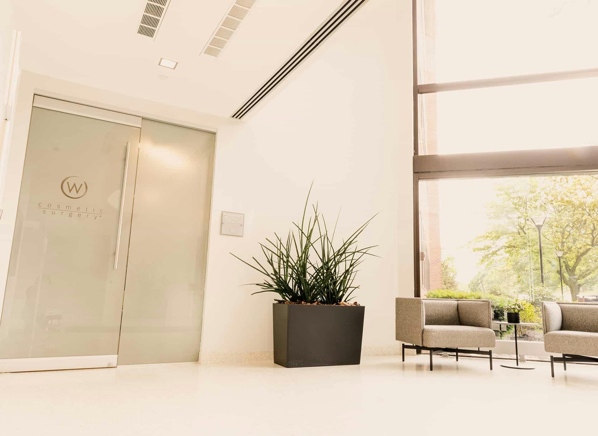 Waiting room door