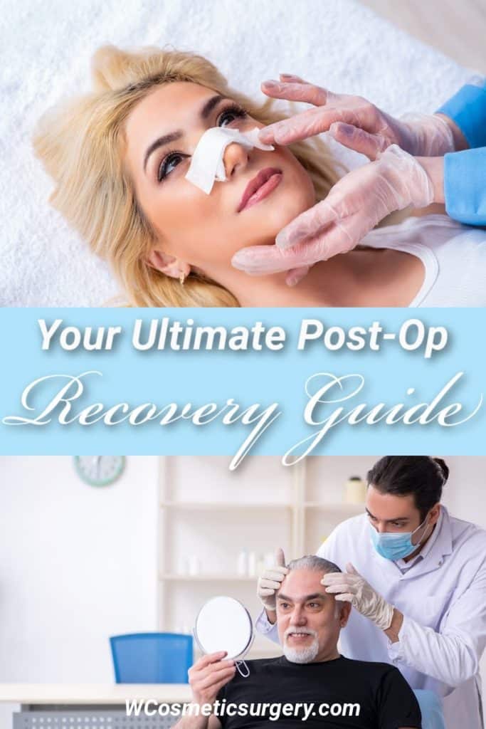 Post-op recovery guide infographic
