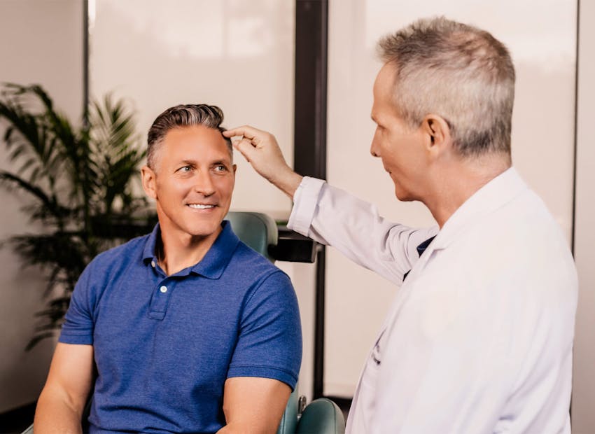 Doctor and patient during consultation