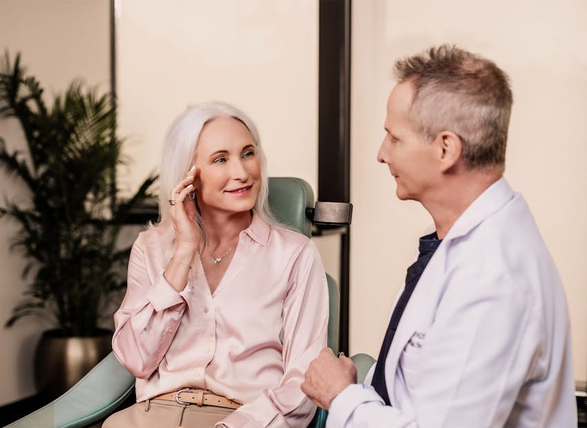 Doctor and patient during consultation