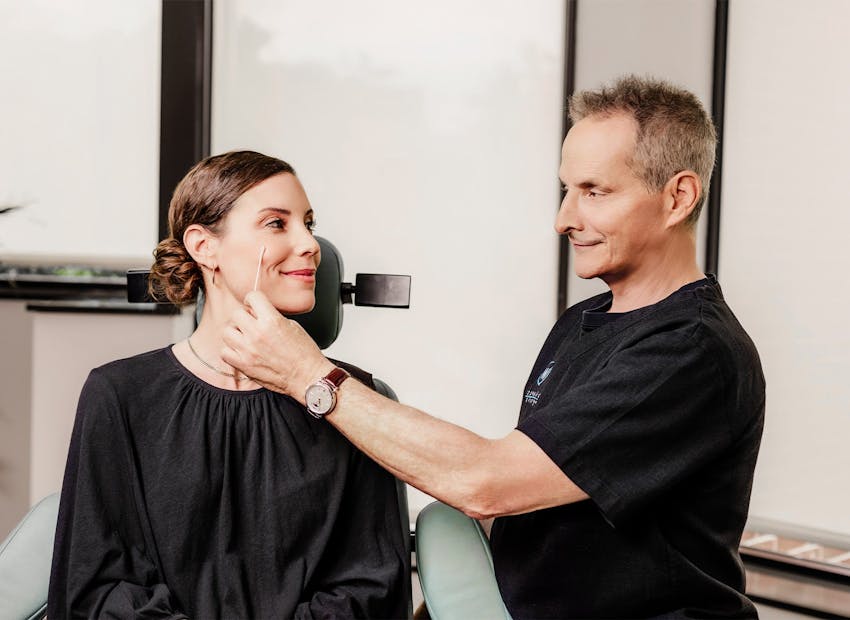 Doctor and patient during consultation