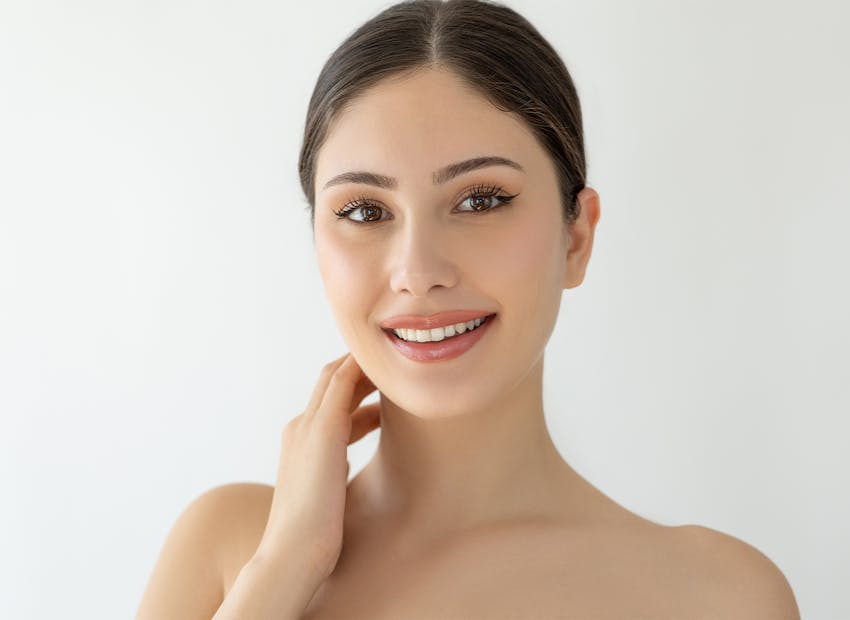 Woman smiling at new patient