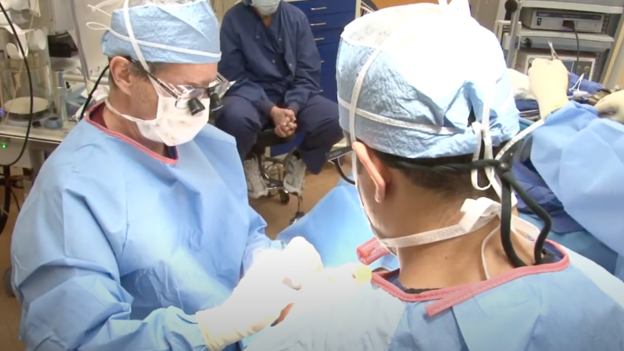 Doctors performing a procedure