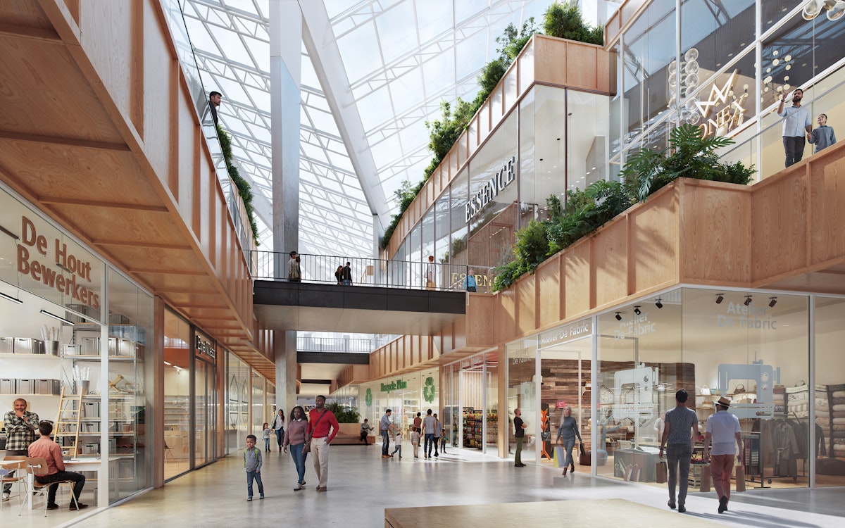 Global brands share space with local creators