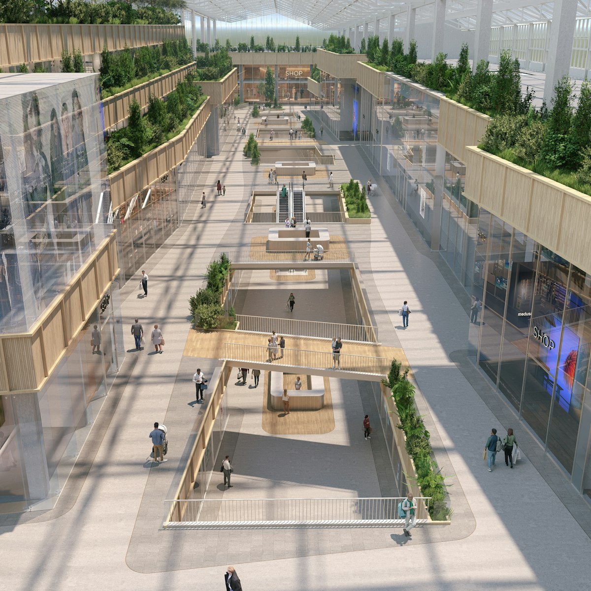 Overview of one of BROEKLIN Brussels' halls