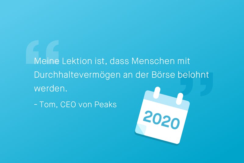 Zitat Tom Arends, CEO von Peaks