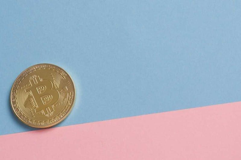 bitcoin-on-pastel-background