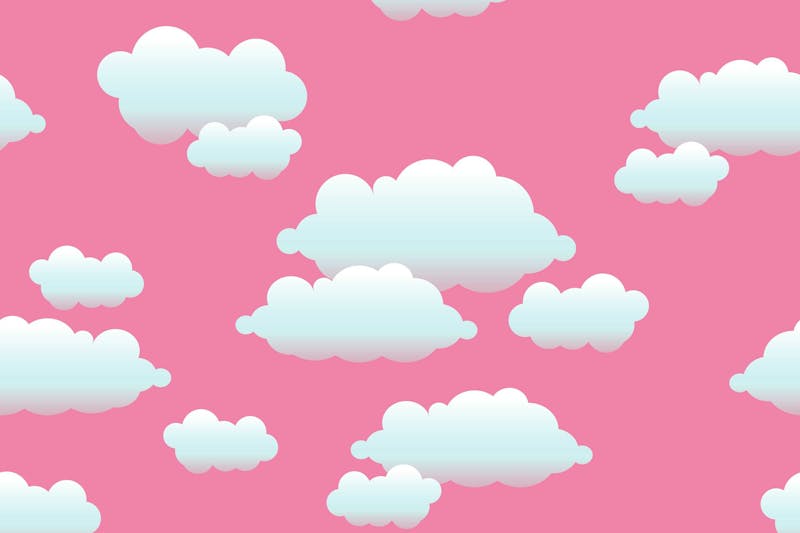 white-clouds-against-pink-sky