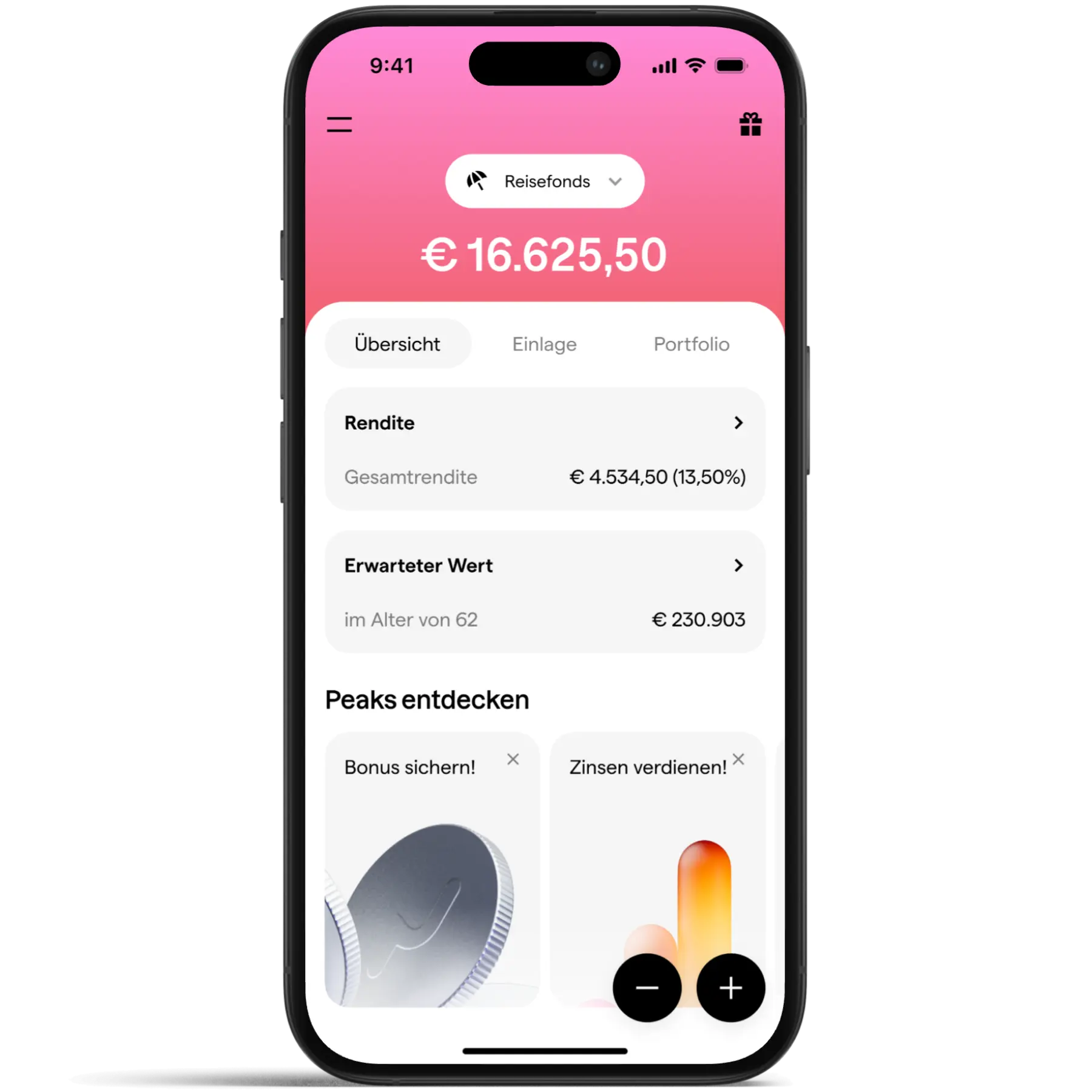 Peaks App investieren