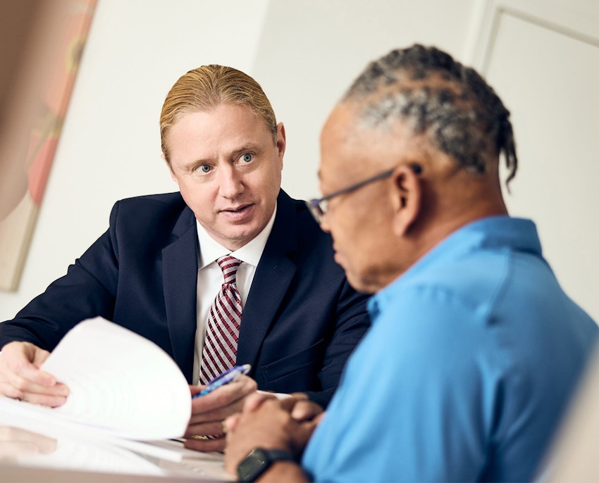 Tyler showing client forms