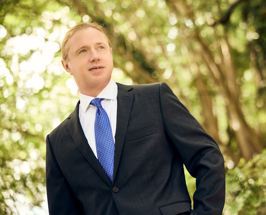 Tyler and Hella showing client information on case