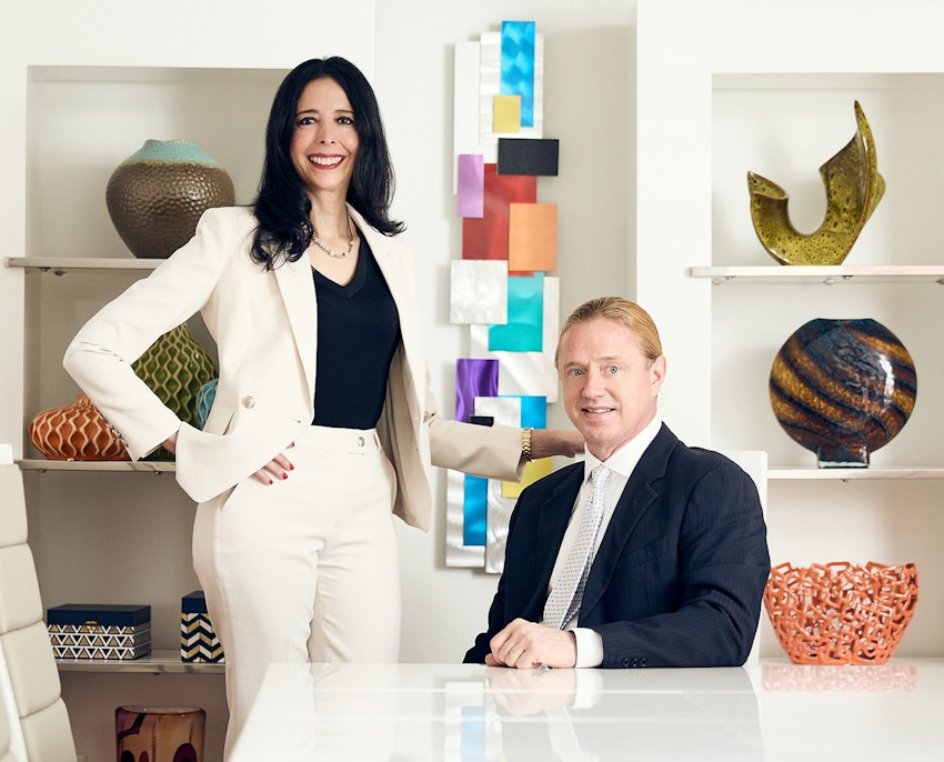 Tyler and Hella in office