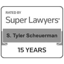 Super Lawyers Tyler Scheuerman - 15 years