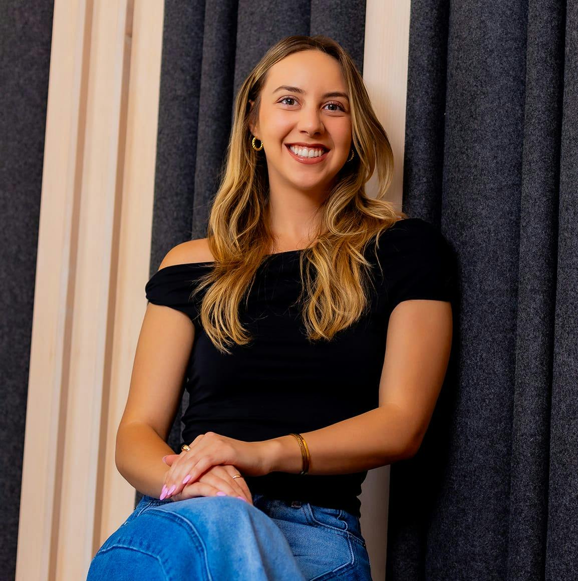Woman smiling