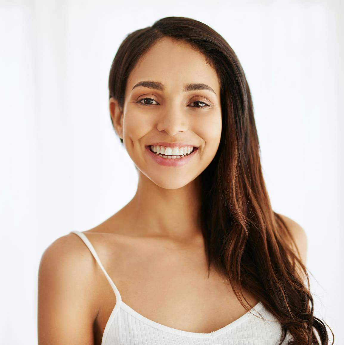 Woman smiling