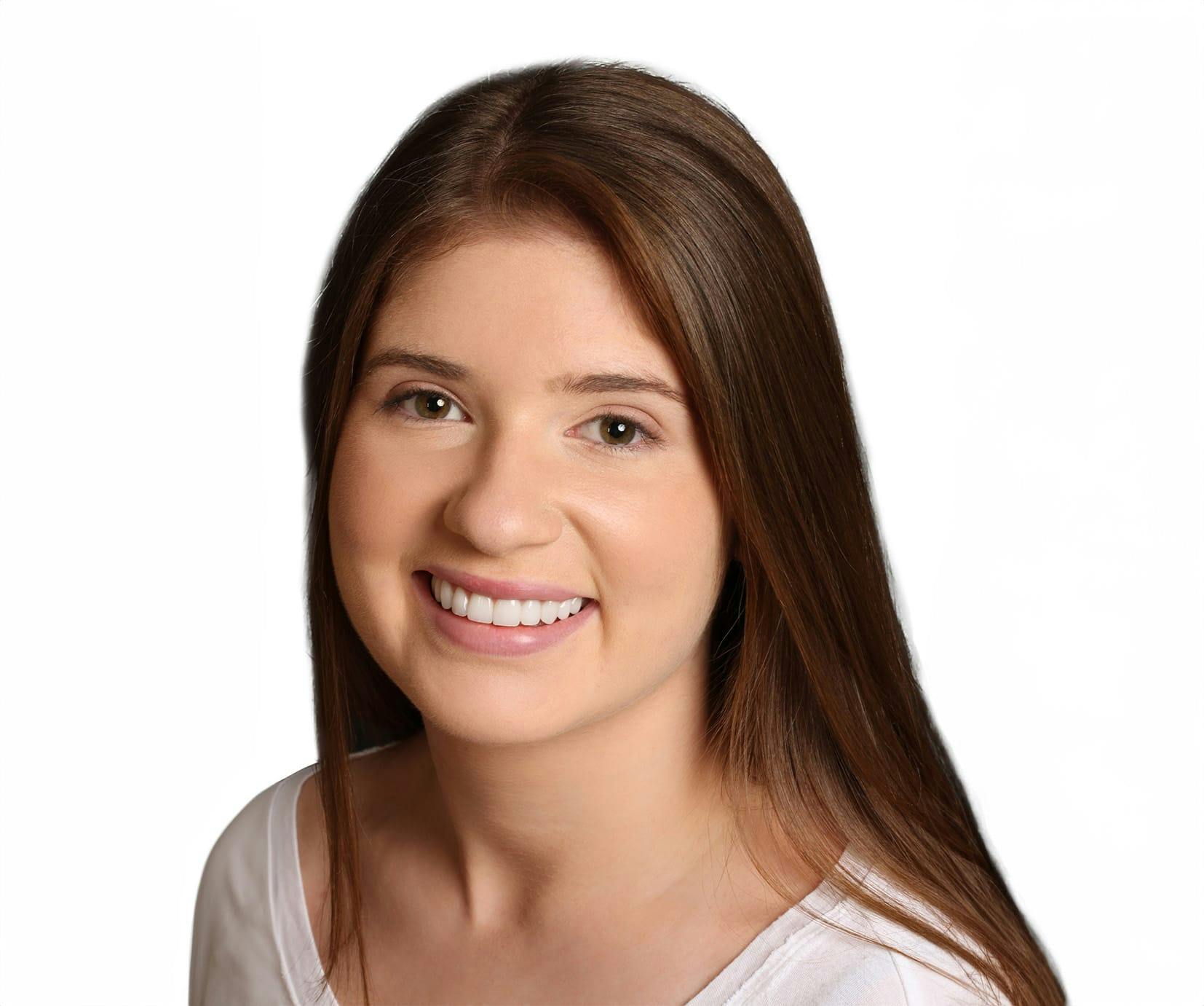 young woman with long brown hair