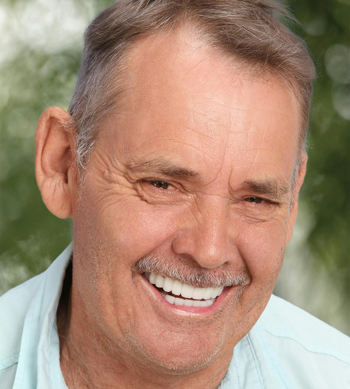 man smilng