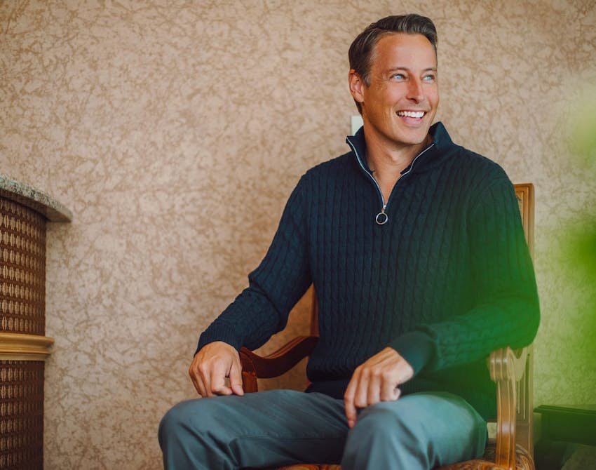 man sitting in a chair