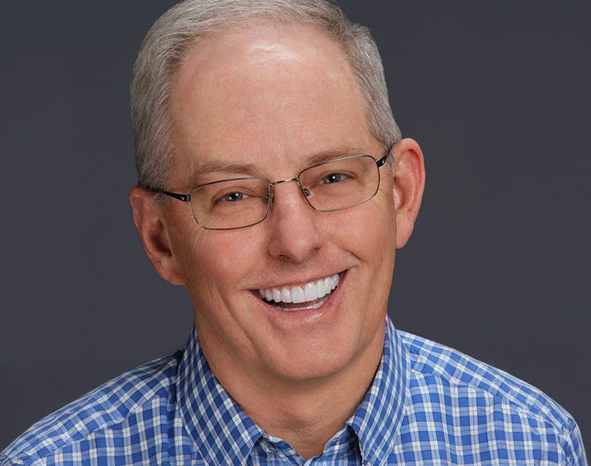 man smiling after excellent dental work