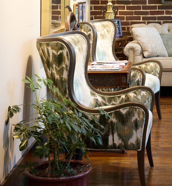 chairs in a lobby