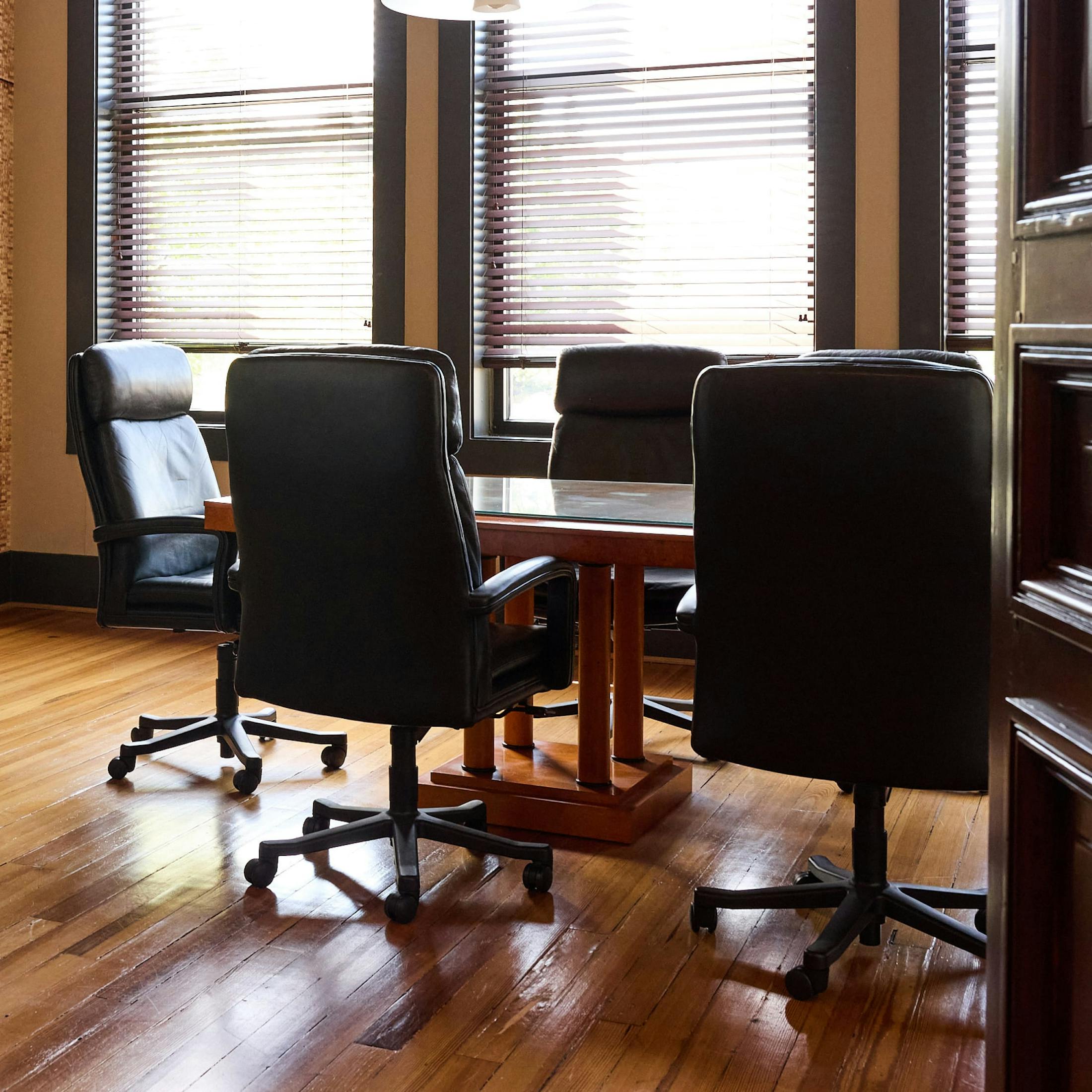 A desk at HGD