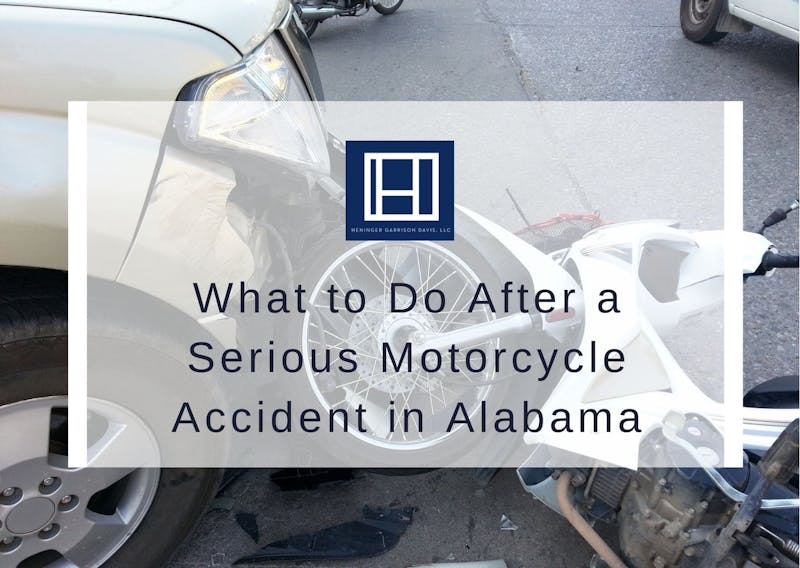 What to do after a motorcycle accident in Alabama