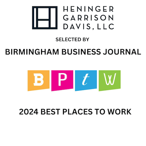 Heninger Garrison Davis Selected as Honoree for 2024 Best Places 