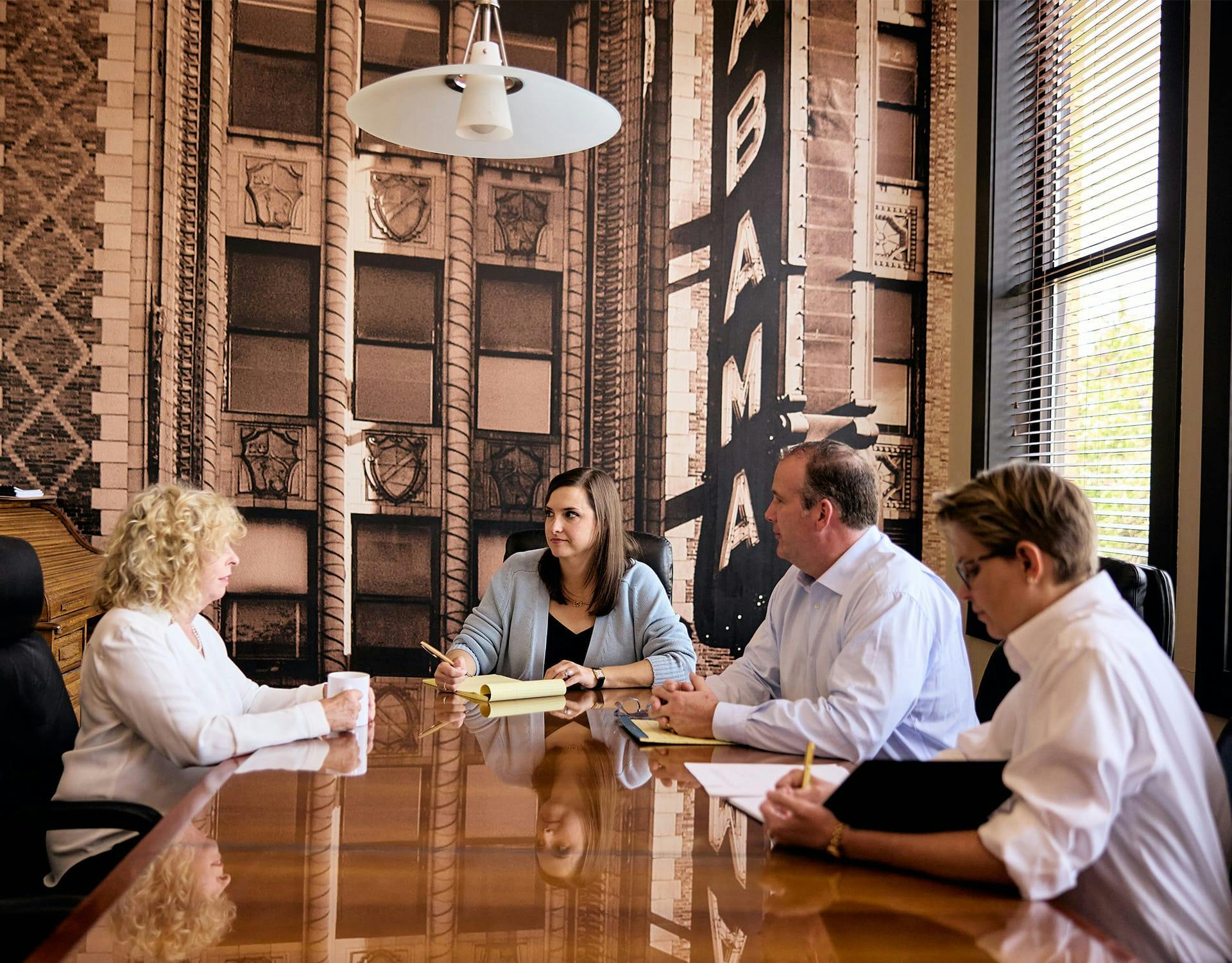 people around a table