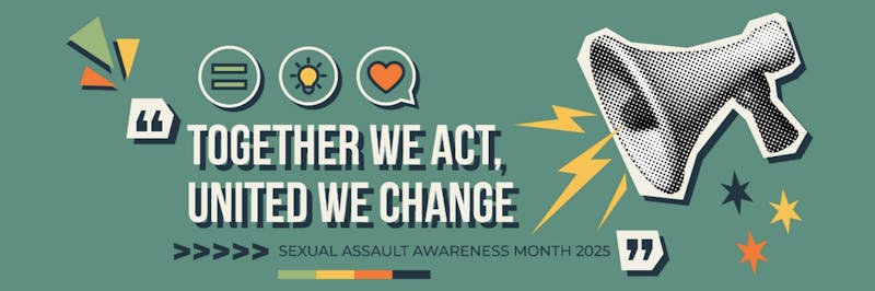 Sexual Assault Awareness Month 2025 banner