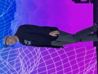 Speaker talking at Crisp event