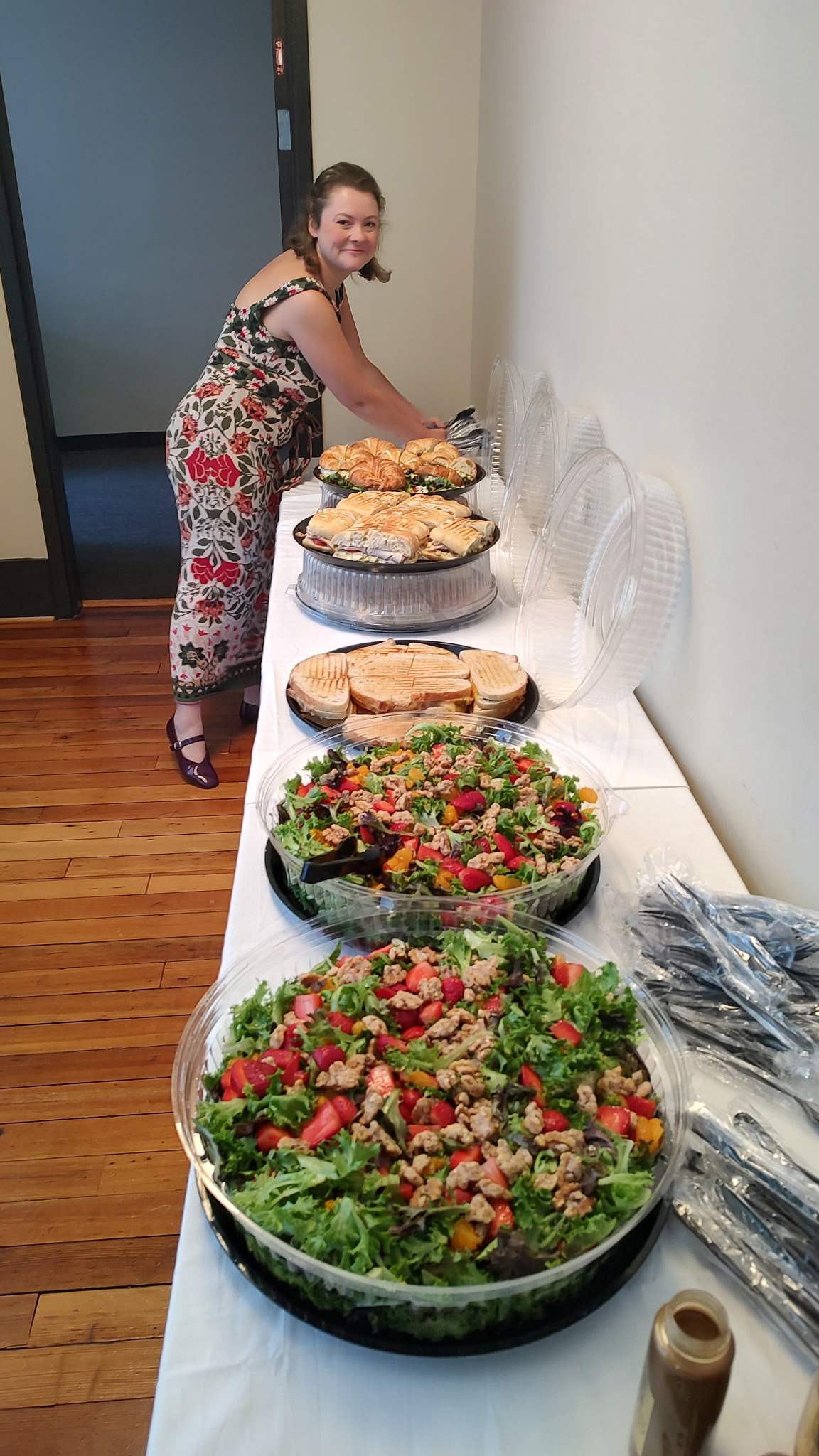 The food at the Bloom Where You're Planted celebration