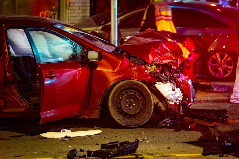 Car accident scene