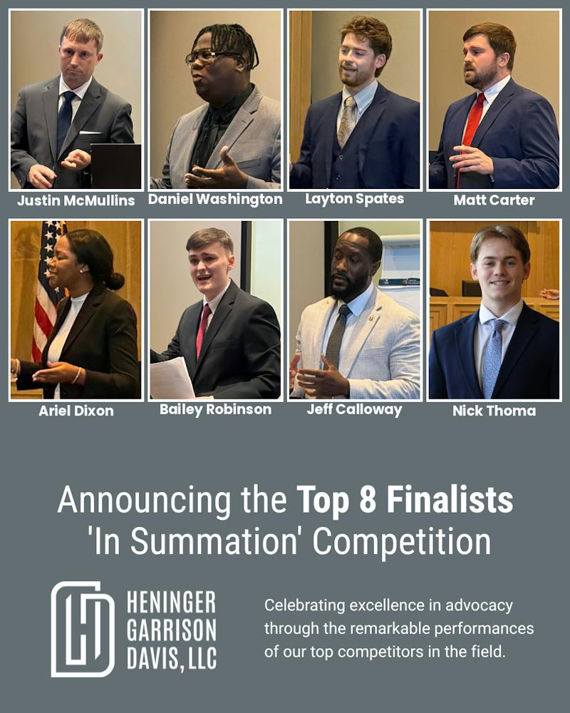 In Summation Top 8 Closing Argument Finalists 2026
