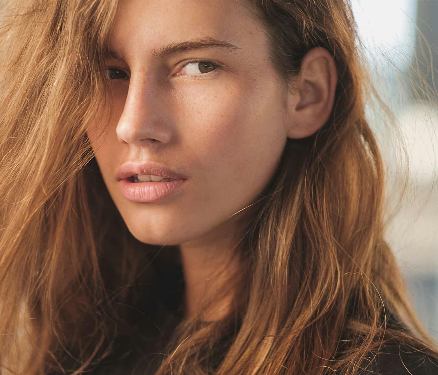 Woman looking off camera