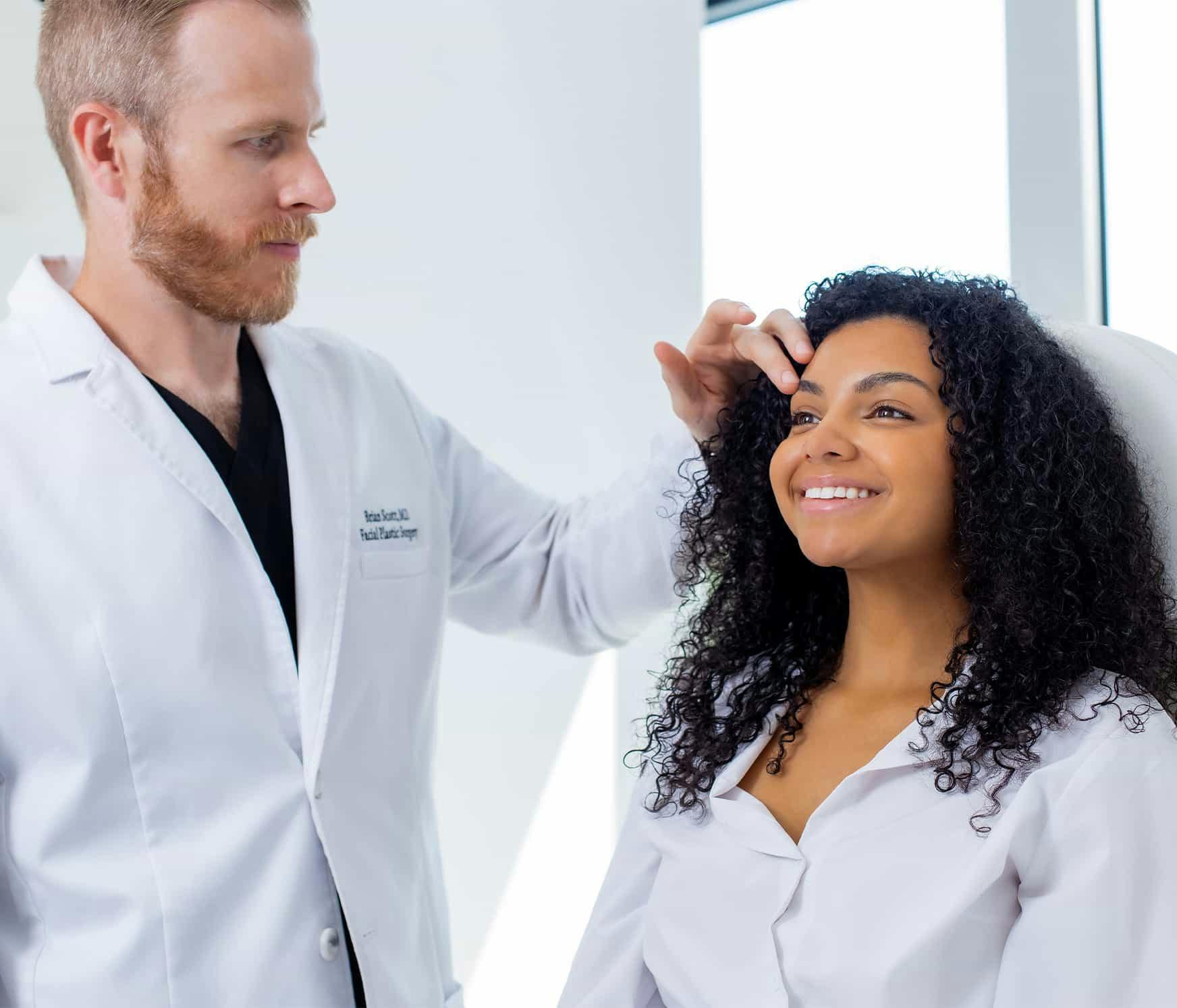 Doctor and patient during consultation