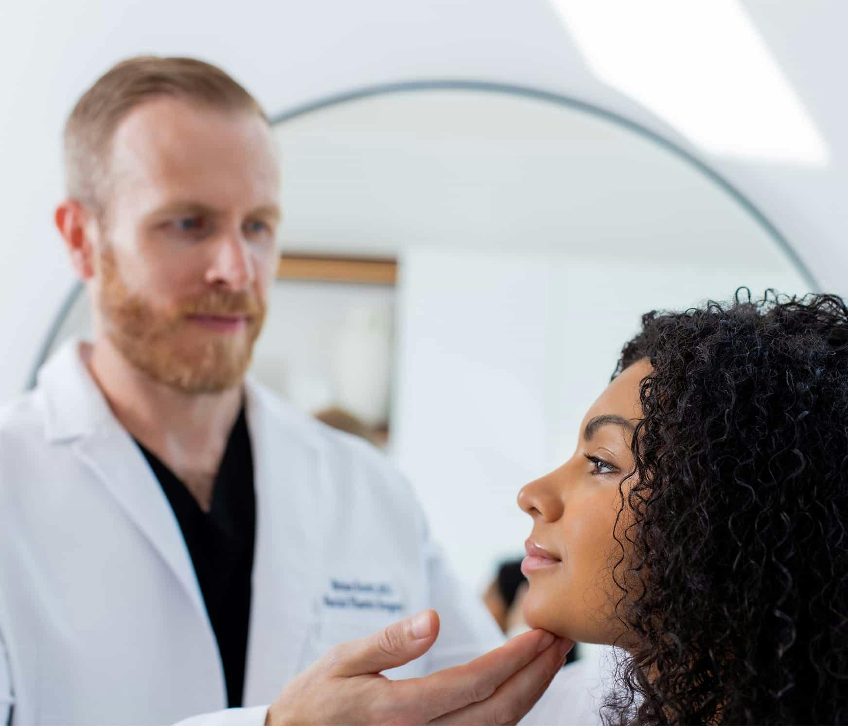 Doctor and patient during consultation